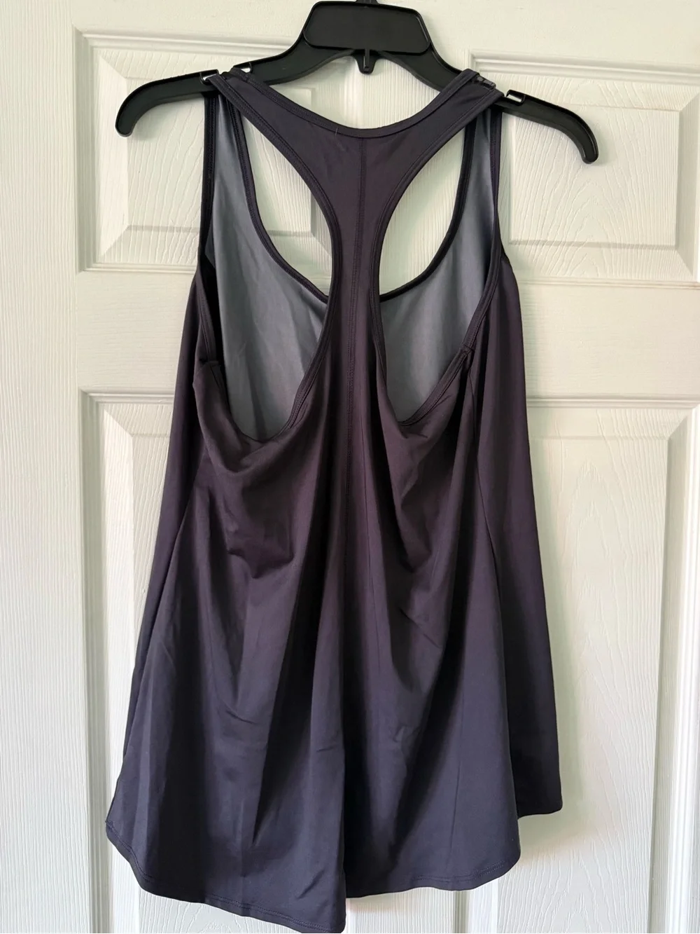 Champion Black Patterned Racerback Tank Top - Picture 3 of 3